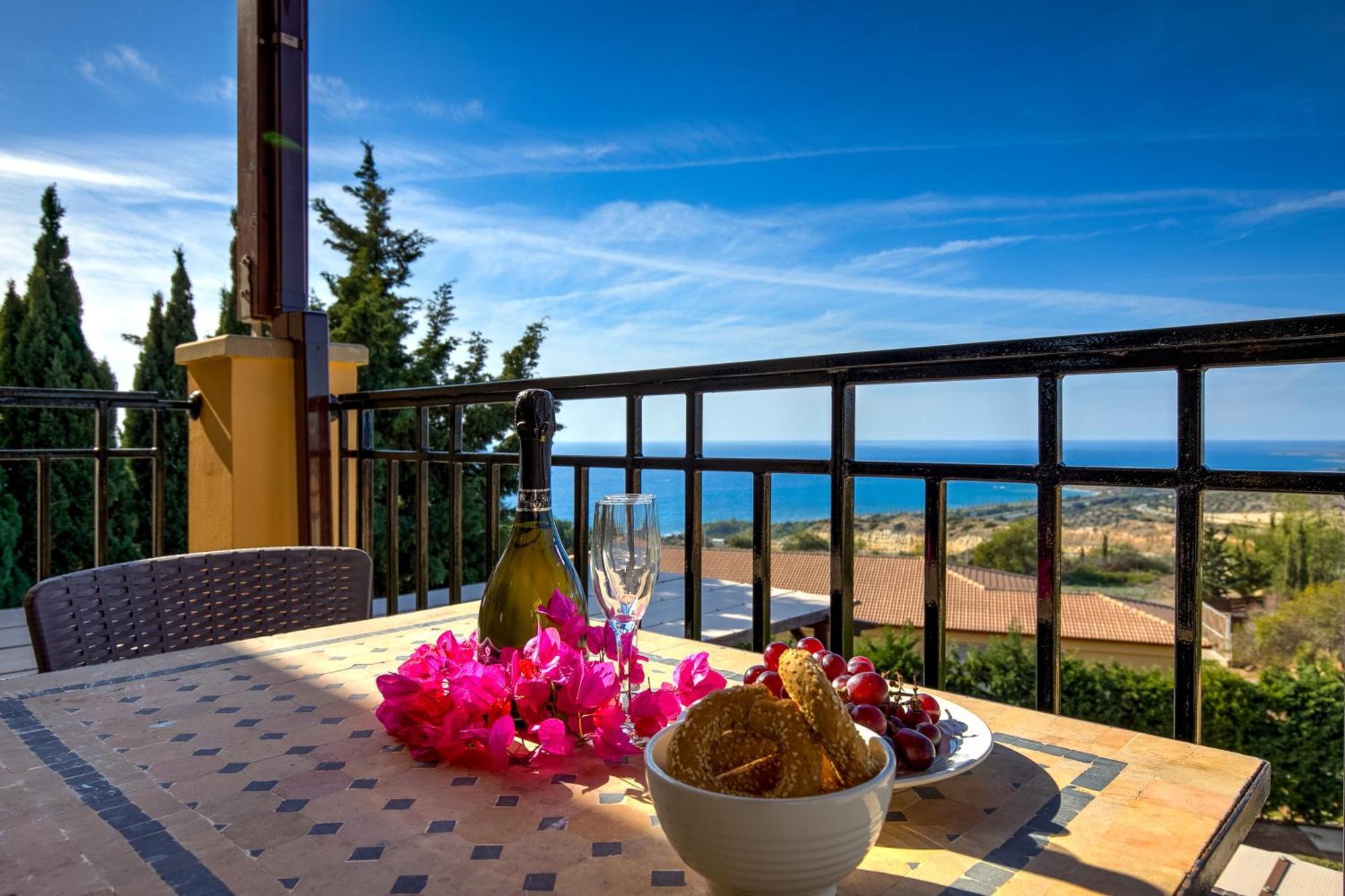 1 Bedroom Apartment Pyrgos With Beautiful Sea And Sunset Views, Aphrodite Hills Resort 库克里亚 外观 照片