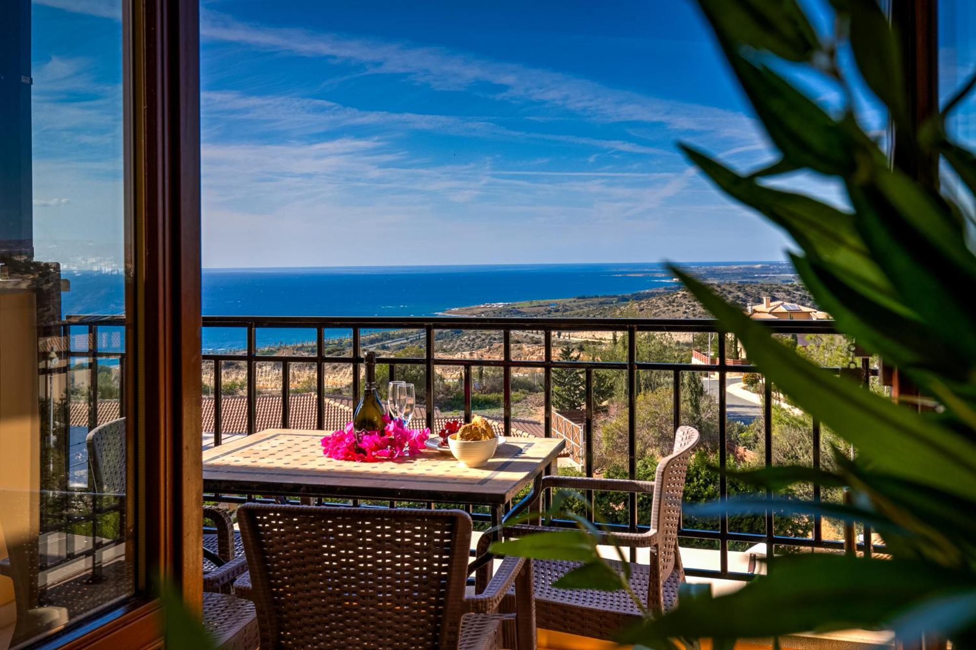 1 Bedroom Apartment Pyrgos With Beautiful Sea And Sunset Views, Aphrodite Hills Resort 库克里亚 外观 照片