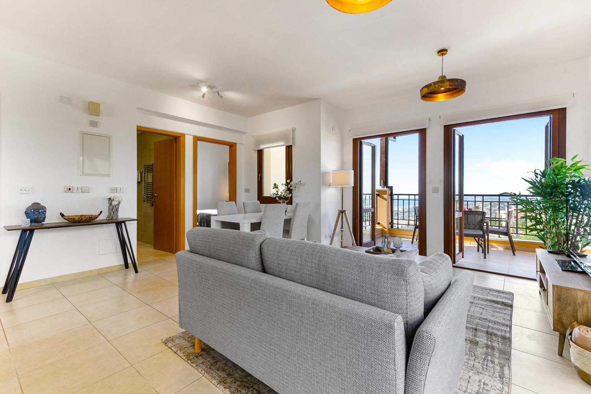 1 Bedroom Apartment Pyrgos With Beautiful Sea And Sunset Views, Aphrodite Hills Resort 库克里亚 外观 照片
